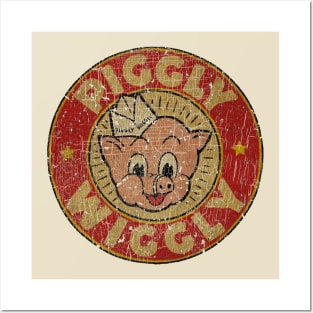 Red Vintage Piggly Posters and Art